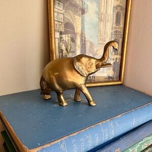 Vintage brass elephant made in India